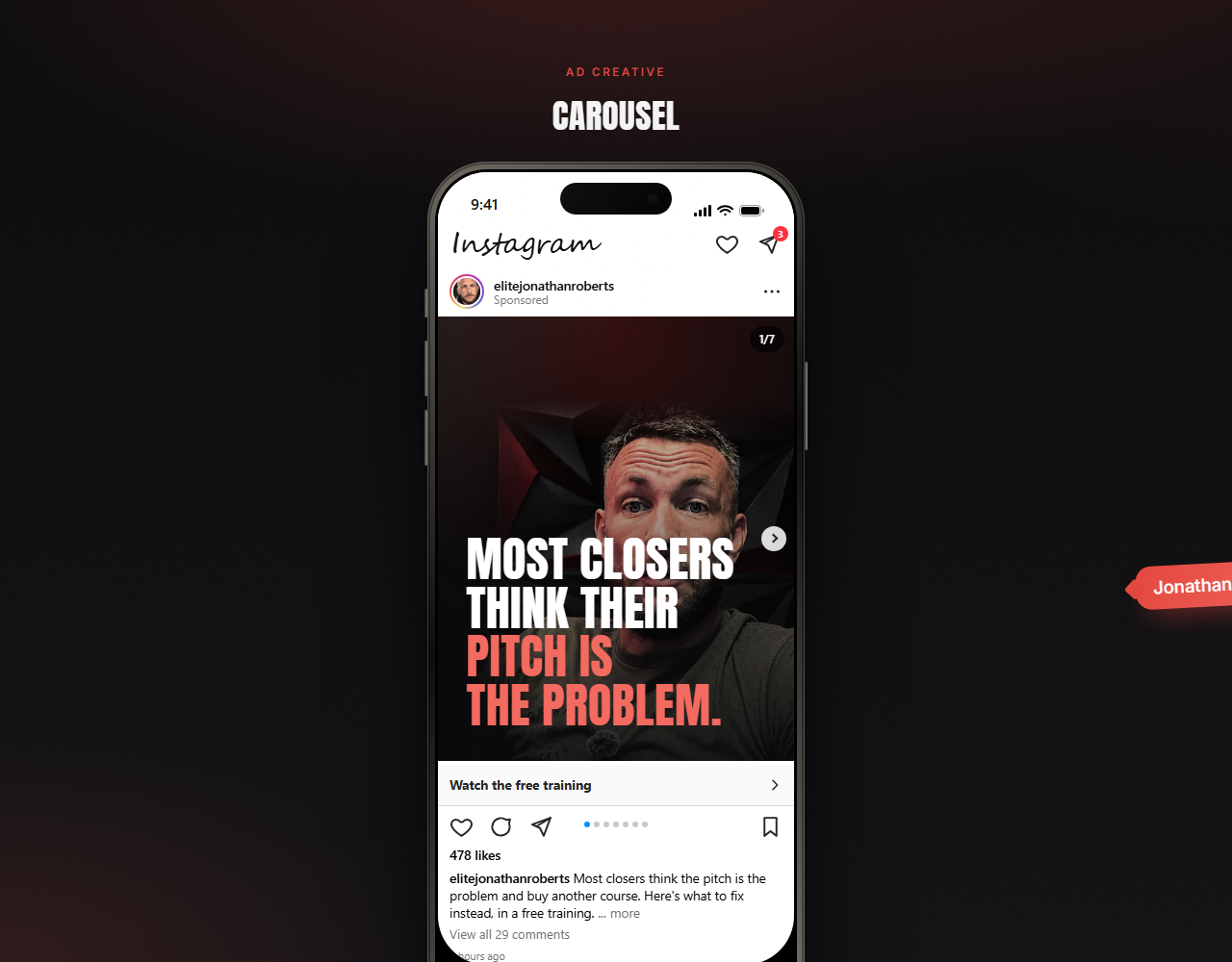 Instagram carousel preview